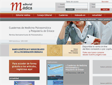 Tablet Screenshot of editorialmedica.com